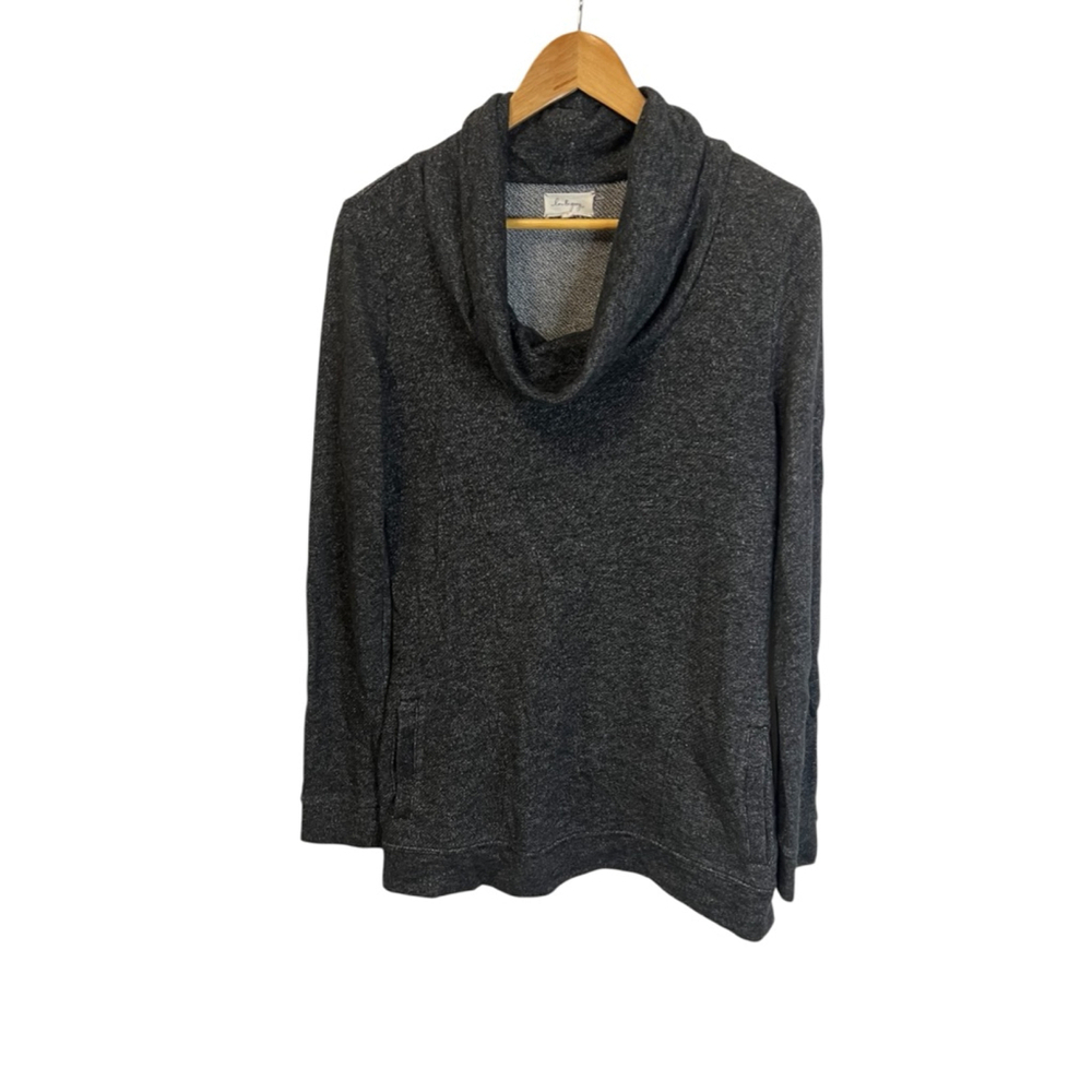 LOU & GREY LOFT Women’s Small Top Long Sleeve Funnel Neck Tunic Shirt S